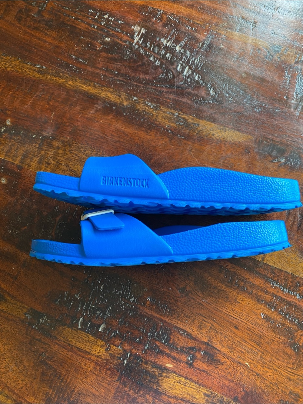 Birkenstock Madrid EVA slide sandals vibrant blue L7 M5 beach pool - Picture 6 of 9